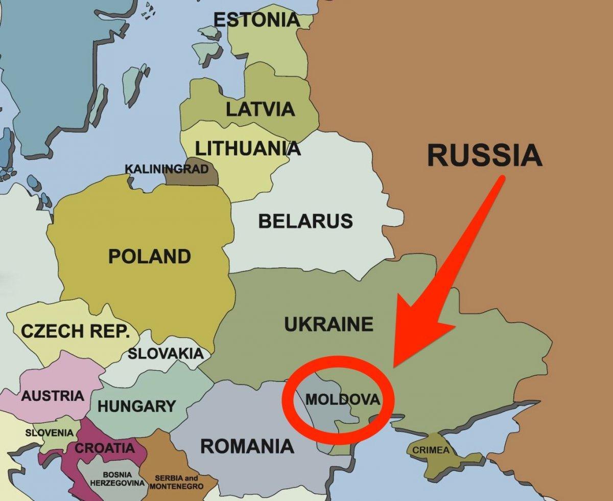 mapa Moldavija